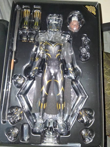 Black Panther MMS675 1/6th Scale Wakanda Forever Black Panther Figure open box. Click to value or sell one