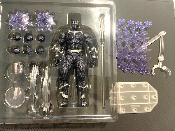 Revoltech Amazing Yamaguchi Black Panther Figure open box. Click to value or sell your action figures