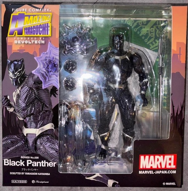 Revoltech Amazing Yamaguchi Black Panther Figure. Click to value or sell your action figures