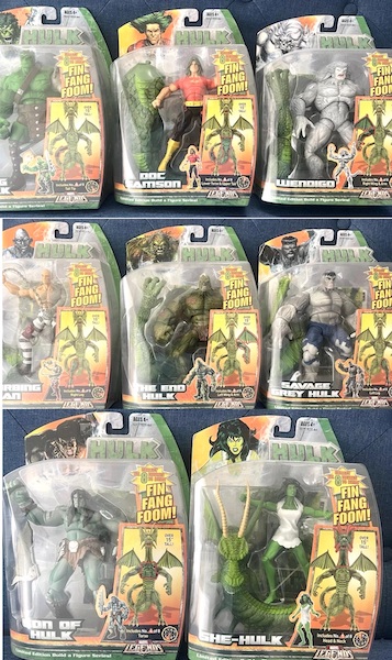 Marvel Legends Hulk Series BAF Fin Fang Foom Complete