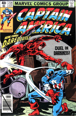 Captain America #234: Daredevil crossover