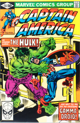 Captain America #257: Hulk vs Cap