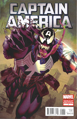 Captain America #7 (2012): Venomized variant