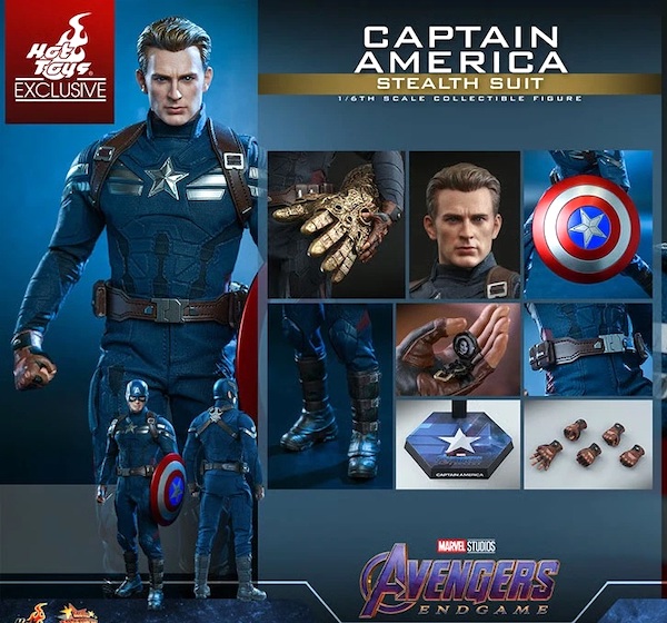 Avengers Endgame MMS607 1/6th Scale Captain America Stealth Suit. Click to sell yours
