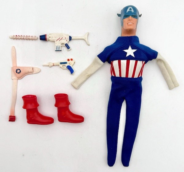 Captain Action Captain America Uniform and Equipment out of the pack. RARE! Click to sell one
