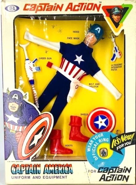 Captain Action Captain America Uniform and Equipment. RARE! Click to sell one