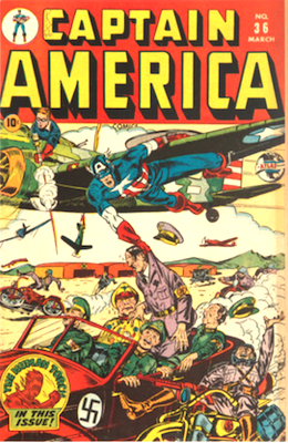 Captain America Comics #36: Classic Hitler cover