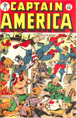 Captain America Comics #46: Classic German holocaust cover