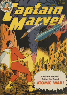 Captain Marvel Adventures #66: Atomic war cover. Click to sell one