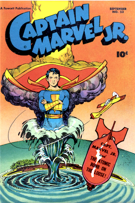 Captain Marvel Junior #53: Atomic cloud cover. Click to sell yours