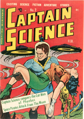 Captain Science #2: Flying saucer cover. Click to sell yours