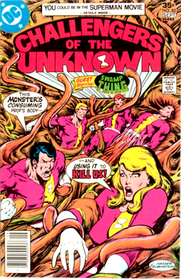 Challengers of the Unknown #82: Swamp Thing stories begin. Click to sell one