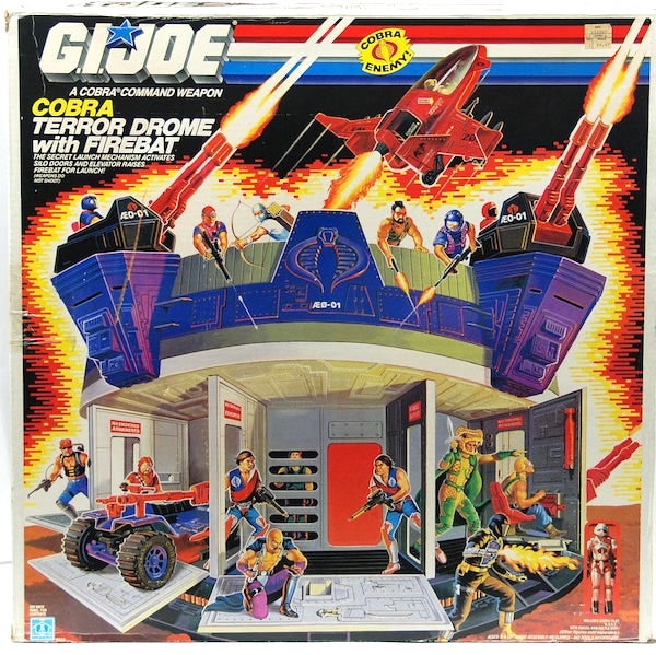 G.I. Joe Cobra Terror Drome. Very rare in original box! Click to appraise or sell yours