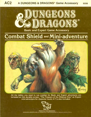 Dungeons and Dragons Combat Shield and Mini-Adventure (1984). Click to sell or appraise yours