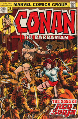 Conan the Barbarian #24: 2nd Red Sonja, 1st cover appearance. Click to sell or value one