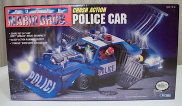 Super Mario Bros The Movie Crash Action Police Car, Ertl (1993)