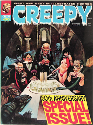 Creepy #50: Anniversary issue with multiple characters on the cover Creepy #50: Anniversary issue with multiple characters on the cover