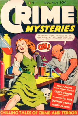 Crime Mysteries #4: Woman having blood drained cover