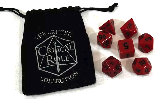 Dungeons and Dragons Critical Role GenCon 2017 The Critter Collection Dice Set. Click to sell or value yours