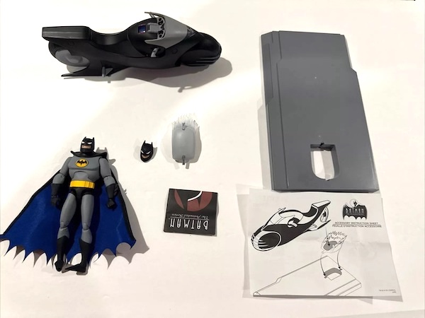 Batman The Animated Series Batman and Batcycle Action Figure out of the box. Click for a free valuation