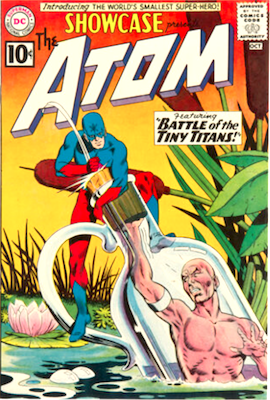 Showcase #34: 1st Silver Age Atom. Click to sell or appraise one