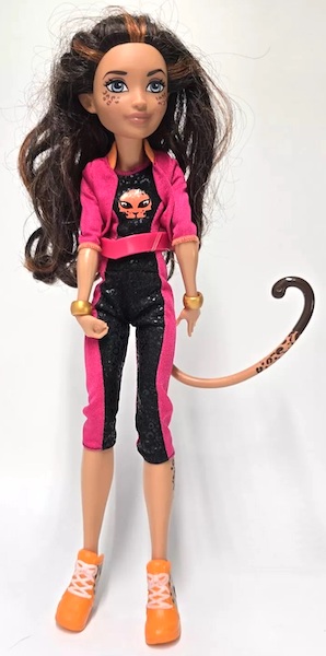DC Comics Superhero Girls Cheetah Doll out of the pack. Click for free appraisal