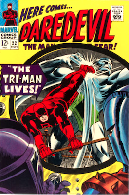 Daredevil #22: The Tri-Man robot cover. Click to sell yours