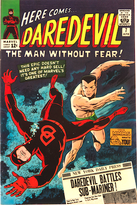 Daredevil #7: Daredevil vs Sub-Mariner; New black and red costume