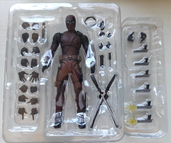 S.H. Figuarts Deadpool 2 Deadpool Figure open box. Click to value or sell yours