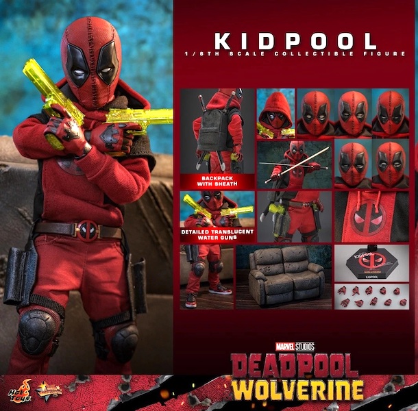 Hot Toys MMS763 Deadpool & Wolverine Kidpool 1/6 Action Figure. Click to value or sell one