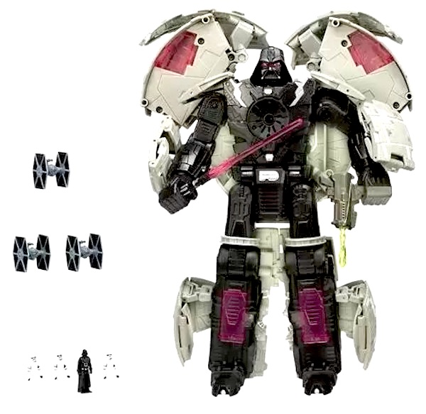 Star Wars Transformers More Than Meets The Eye Darth Vader/Death Star out of the box. Click to value yours