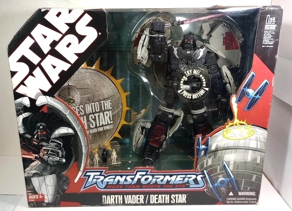 Star Wars Transformers More Than Meets The Eye Darth Vader/Death Star. Click to value yours