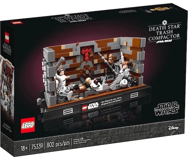 LEGO Star Wars 75339 Death Star Trash Compactor Diorama. Click to value one