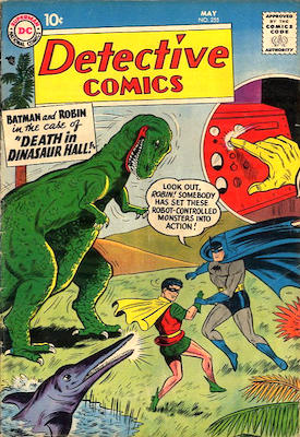 Detective Comics #255: Batman vs Robot Dinosaurs