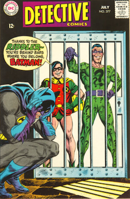 Detective Comics #377: Riddler cover story. Click to sell or value yours