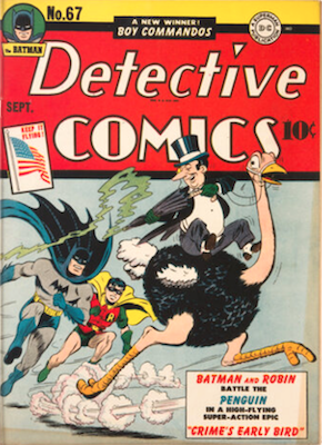 Detective Comics #67: 1st Penguin Cover. Click for values