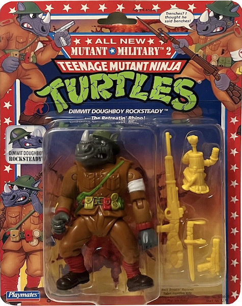 TMNT action figures: Dimwit Doughboy Rocksteady