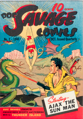 Doc Savage Comics #2: Classic Sci-Fi cover. Click to sell vintage comics