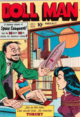 Doll Man #27: Rocket ship cover. Click to sell sci-fi comics