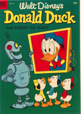 Donald Duck #28: Disney robot cover. Click to sell one