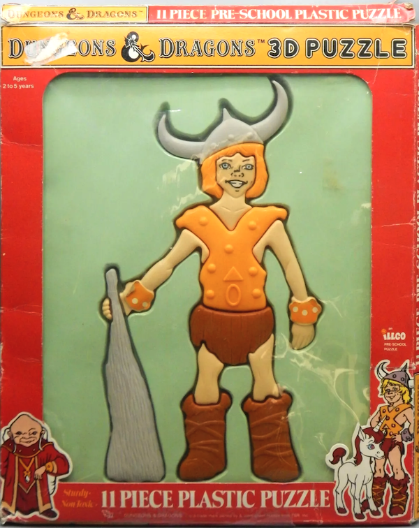 Dungeons and Dragons Animated Series Puzzle of Bobby the Barbarian. Click to sell or value yours