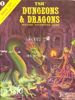 D&D Basic Set 8th through 11th print came in this box. Click to sell or appraise yours