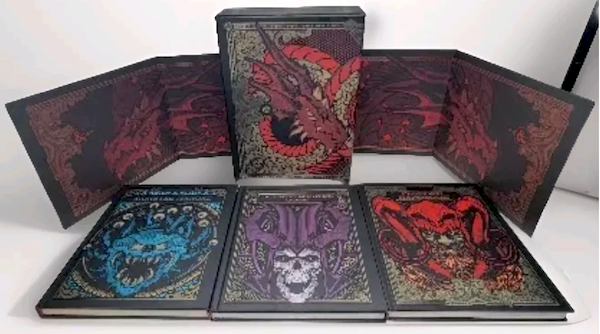 Dungeons and Dragons limited 5e rulebooks box set out of the box. Click to sell or appraise yours