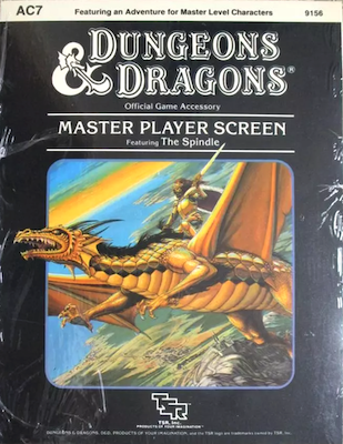 Dungeons and Dragons Master Player Screen (1985). Click to sell or value yours