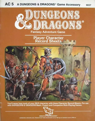1984 Dungeons and Dragons Player Character Record Sheets AC05. Click to sell or appraise yours