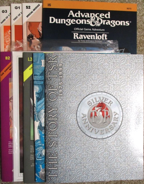 Dungeons and Dragons Silver Anniversary Module set open box. Click to sell or appraise your copy