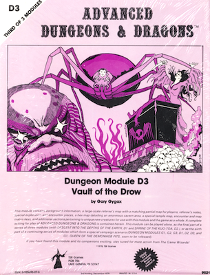 D&D Module D3 Vault of the Drow 3rd Printing. Click to sell or appraise yours