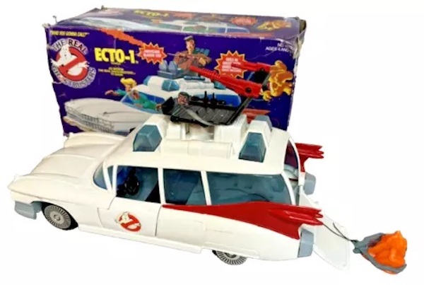 The Real Ghostbusters Ecto-1 Playset out of the box