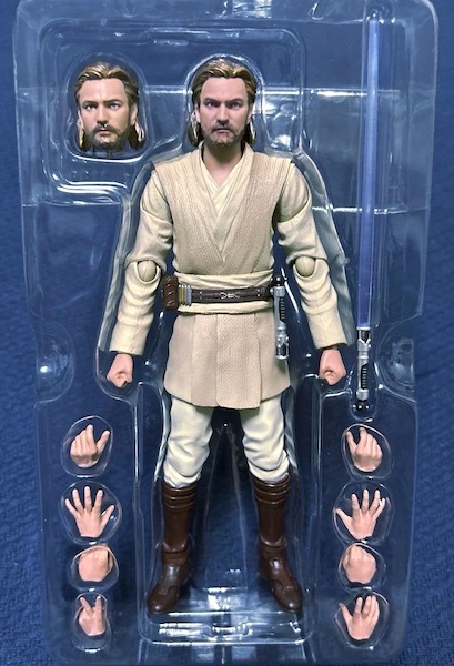 S.H. Figuarts Star Wars Episode II Attack of the Clones Obi-Wan Kenobi open box. Click to value or sell one