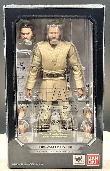 S.H. Figuarts Star Wars Episode II Attack of the Clones Obi-Wan Kenobi. Click to value or sell one